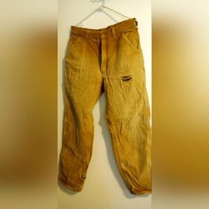 Carhartt distressed khaki work pants